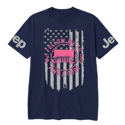 Breast Cancer Jp Follow Me and Find a cure Cance T-Shirt
