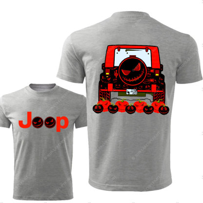Halloween Evil Pumpkins Jp Double Printed T-Shirt