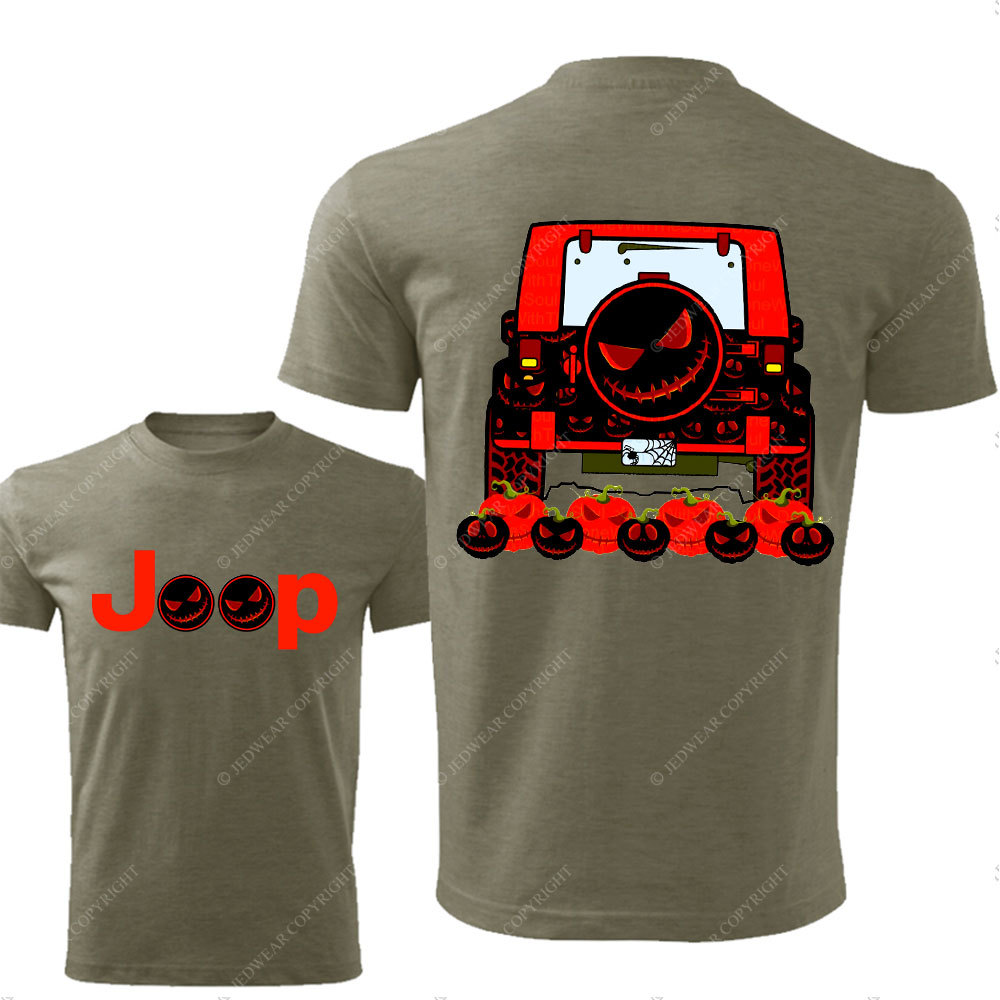 Halloween Evil Pumpkins Jp Double Printed T-Shirt