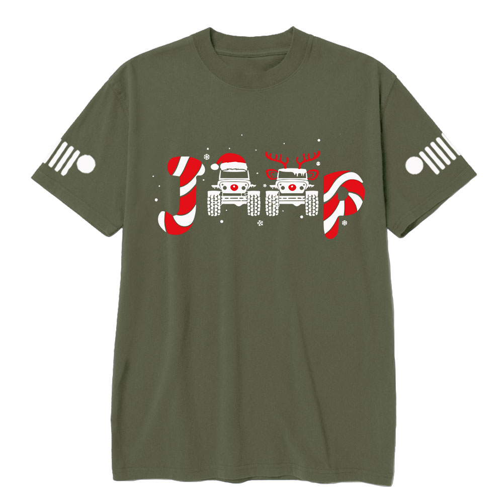 Jp Christmas Santa Claus Deer T-Shirt