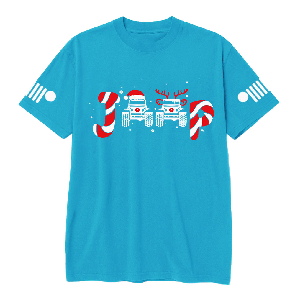 Jp Christmas Santa Claus Deer T-Shirt