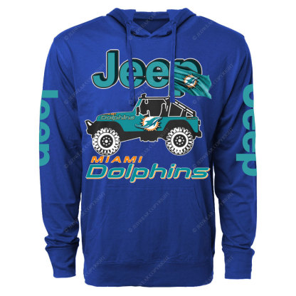 Jp Car Miami Dolphins Oversized Lightweight Hoodie