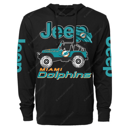 Jp Car Miami Dolphins Oversized Lightweight Hoodie