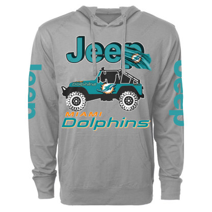 Jp Car Miami Dolphins Oversized Lightweight Hoodie