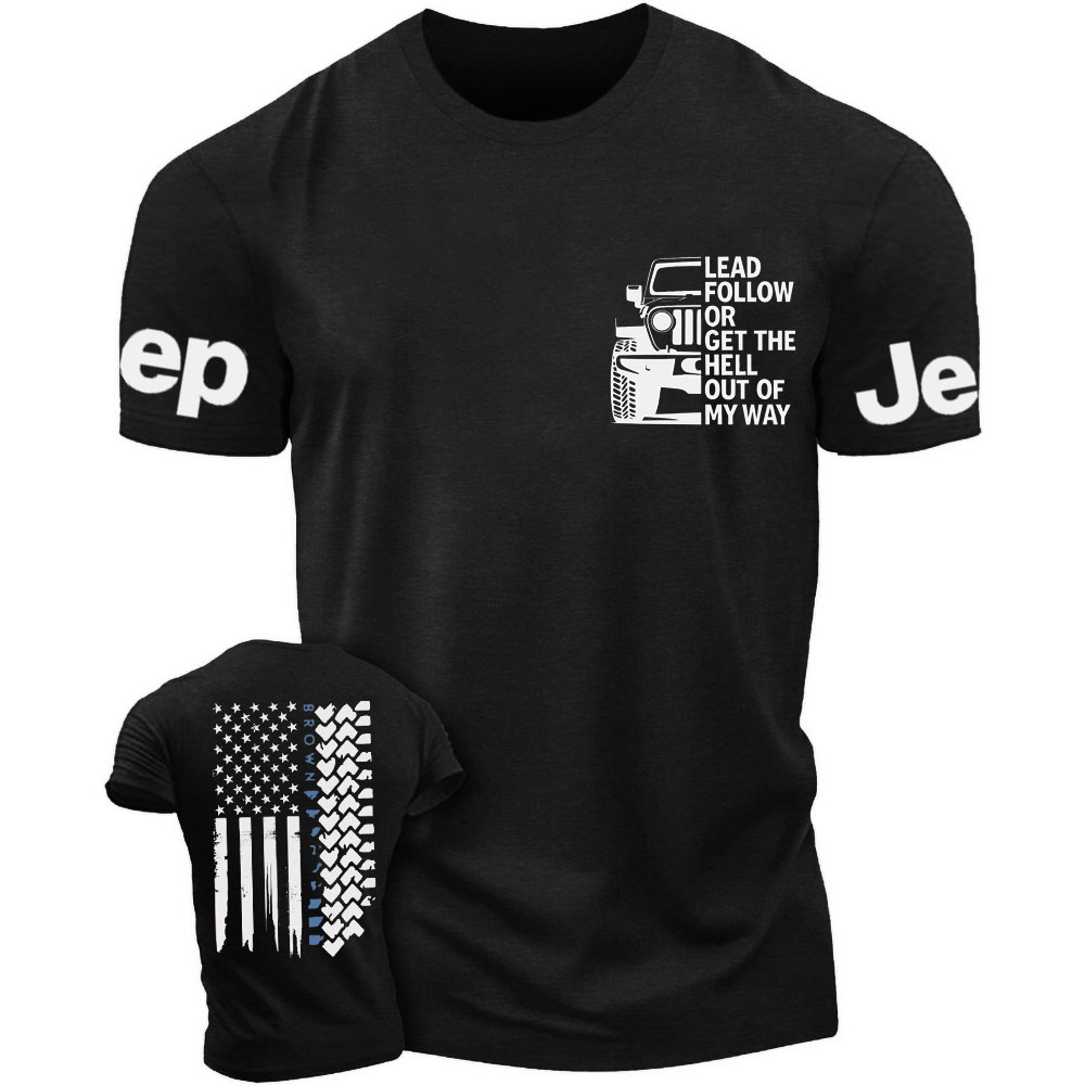 Custom American Offroad USA Flag With Name Jp T-Shirt