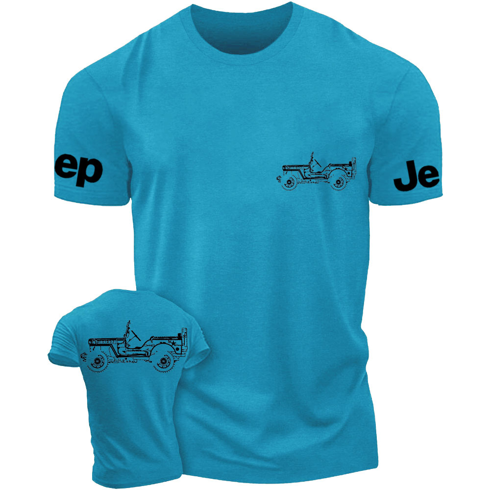 Jp Willys WWII 1941 - 1945 Jp Lover Double Printed T-Shirt