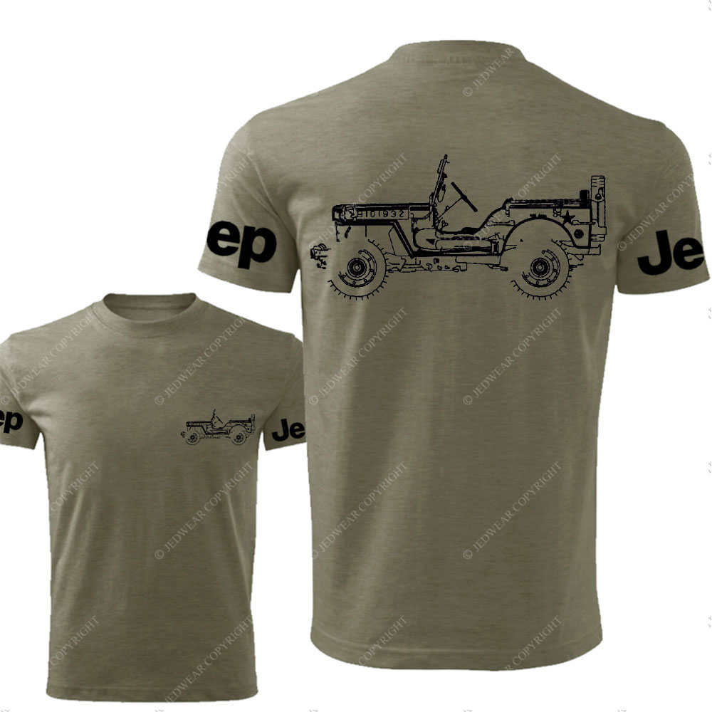 Jp Willys WWII 1941 - 1945 Jp Lover Double Printed T-Shirt