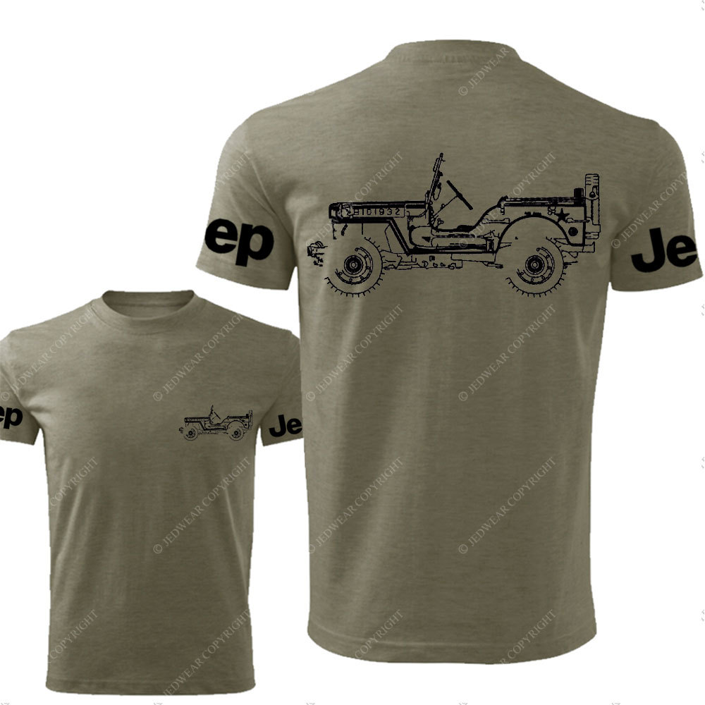 Jp Willys WWII 1941 - 1945 Jp Lover Double Printed T-Shirt