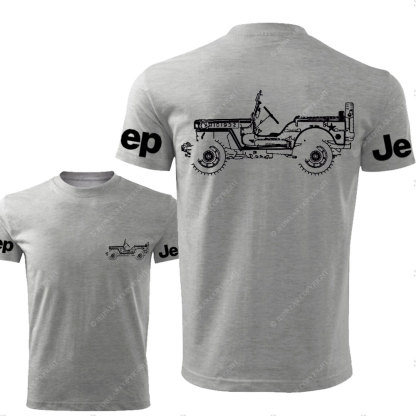 Jp Willys WWII 1941 - 1945 Jp Lover Double Printed T-Shirt