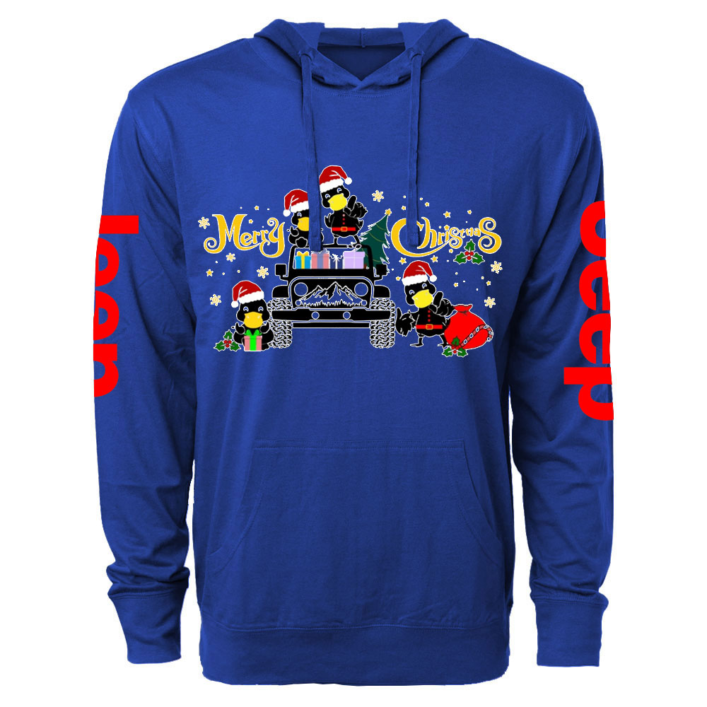 Duck Duck Christmas Truck Jp Oversized Lightweight Hoodie