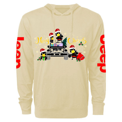 Duck Duck Christmas Truck Jp Oversized Lightweight Hoodie