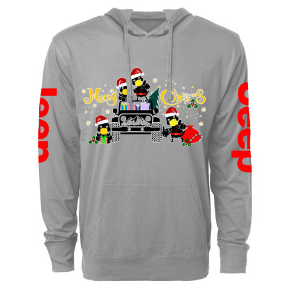 Duck Duck Christmas Truck Jp Oversized Lightweight Hoodie