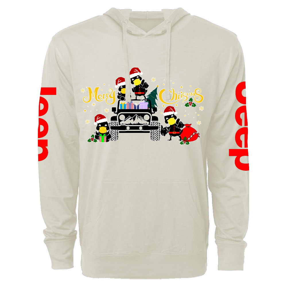 Duck Duck Christmas Truck Jp Oversized Lightweight Hoodie