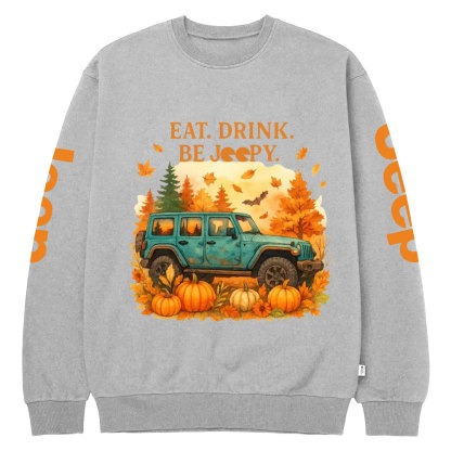 Eat Drink Be Jpy Fall Crew Neck Sweatshirt