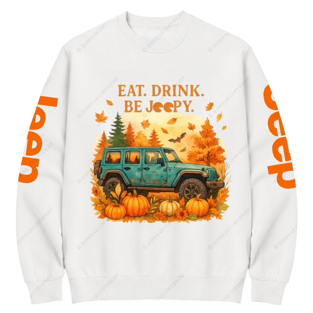 Eat Drink Be Jpy Fall Crew Neck Sweatshirt