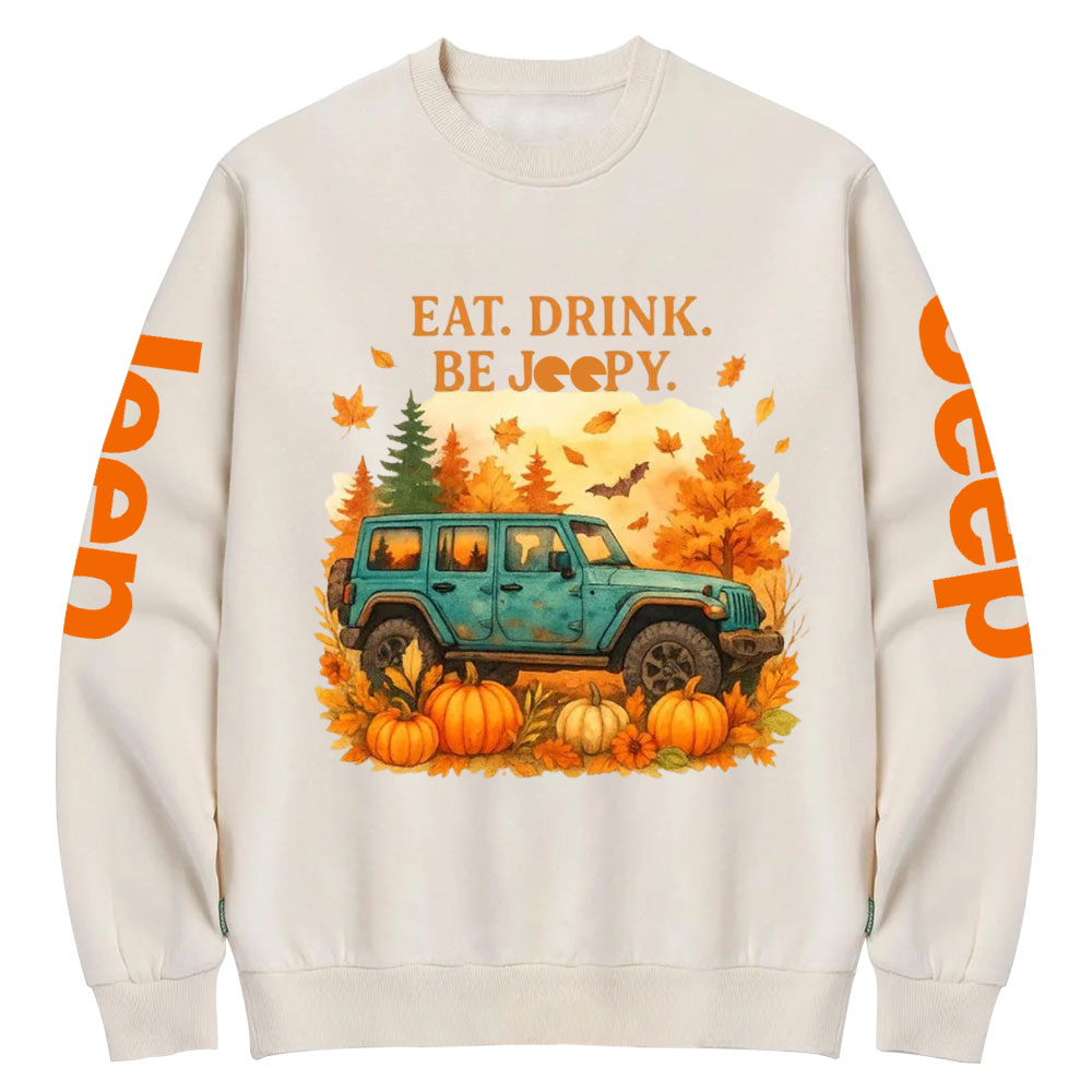 Eat Drink Be Jpy Fall Crew Neck Sweatshirt