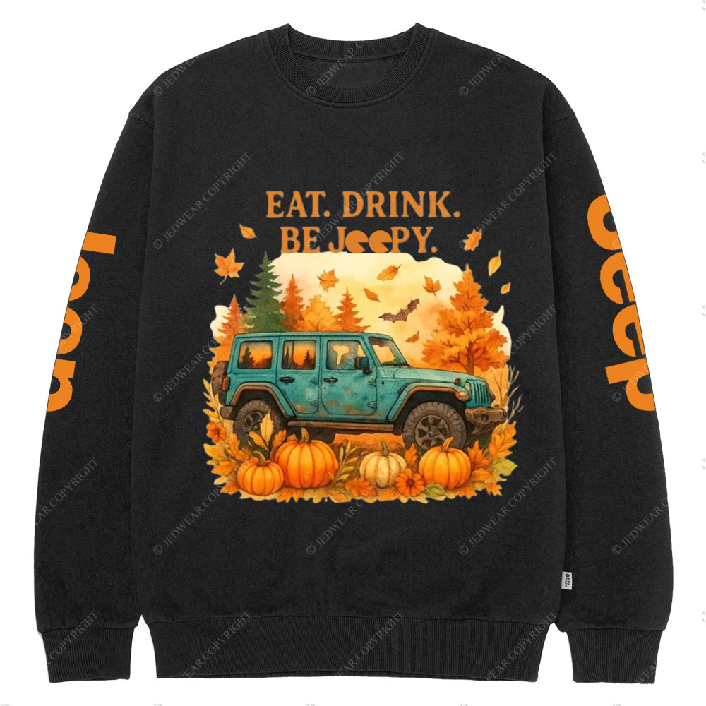 Eat Drink Be Jpy Fall Crew Neck Sweatshirt