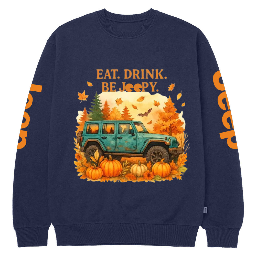 Eat Drink Be Jpy Fall Crew Neck Sweatshirt