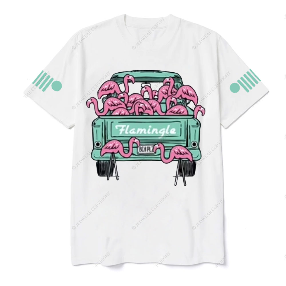 Flamingo Mint Pickup Truck Gladiator Jp T-Shirt