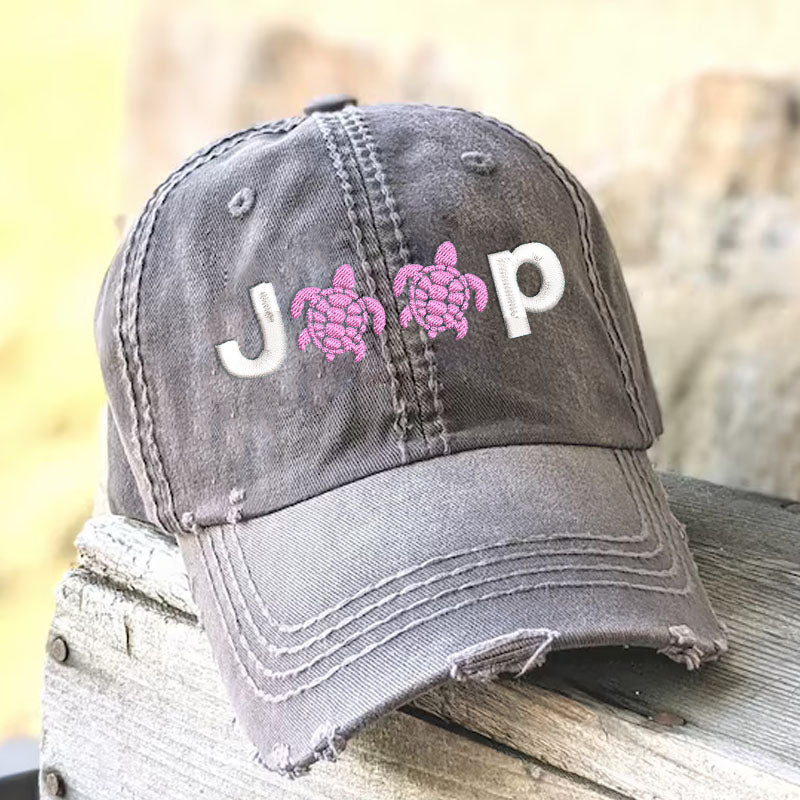 Sea Turtle Jeep Beach Life Baseball Cap Jeep Lover