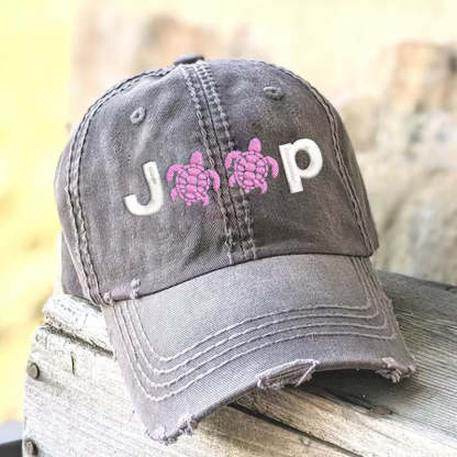 Sea Turtle Jeep Beach Life Baseball Cap Jeep Lover