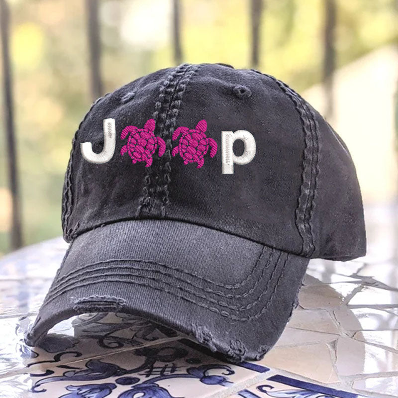 Sea Turtle Jeep Beach Life Baseball Cap Jeep Lover