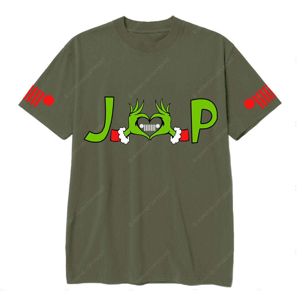 Merry Grinchmas Grinch Jp Heart T-Shirt