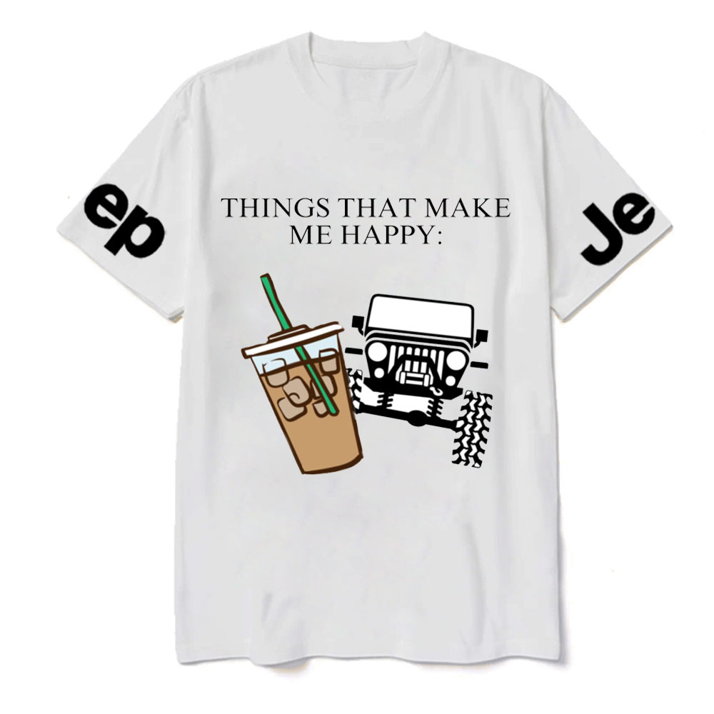 Coffee and Jp Make Me Happy T-Shirt