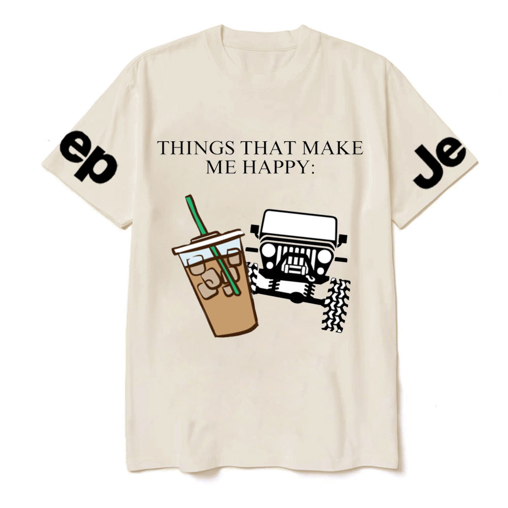Coffee and Jp Make Me Happy T-Shirt