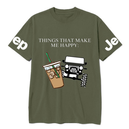 Coffee and Jp Make Me Happy T-Shirt
