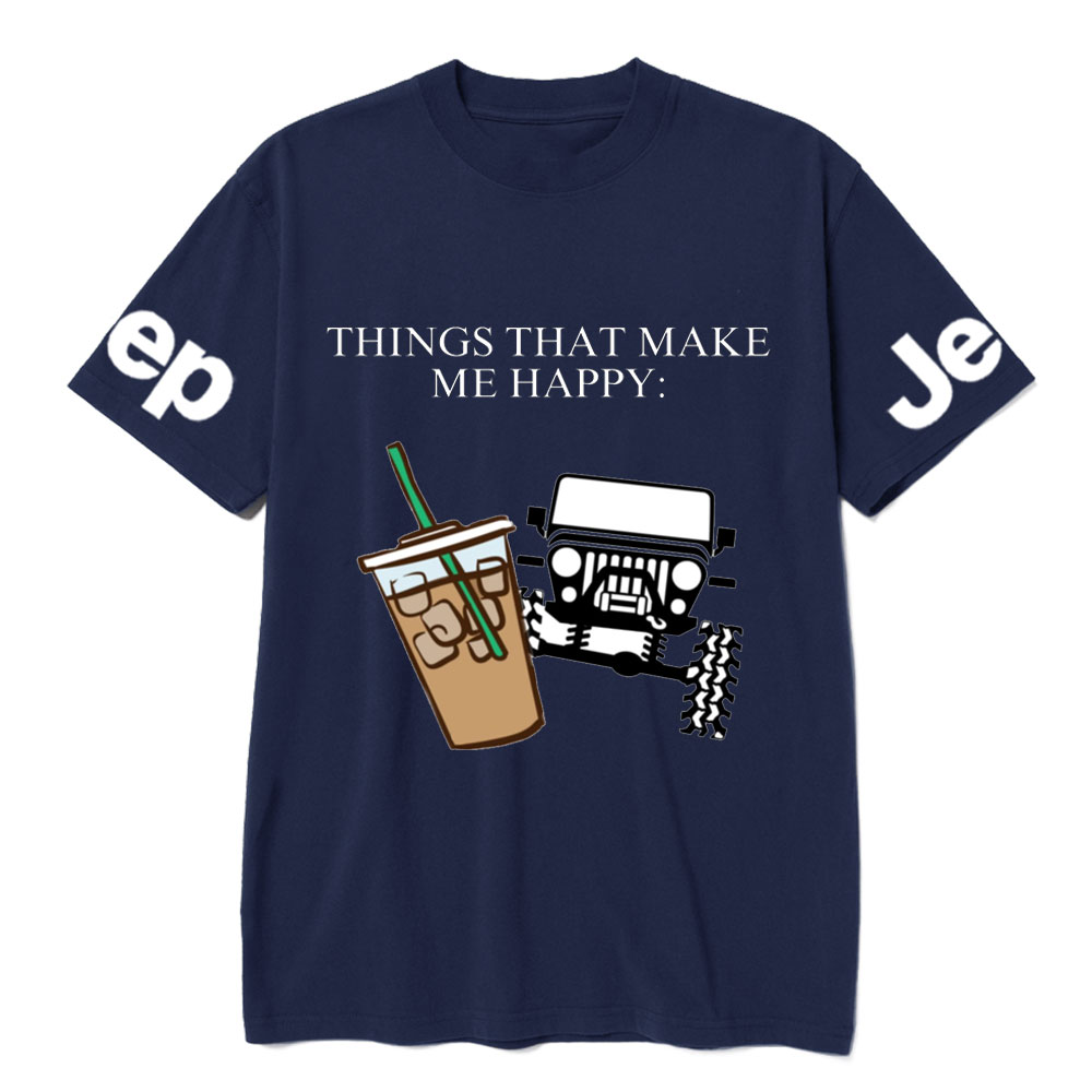 Coffee and Jp Make Me Happy T-Shirt