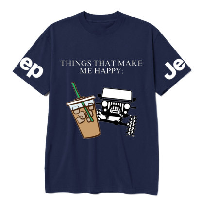Coffee and Jp Make Me Happy T-Shirt