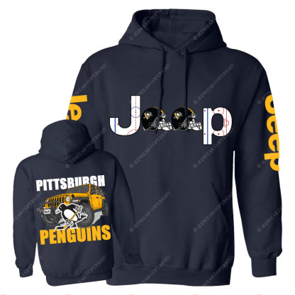 Pittsburgh Penguins Ice Hockey Jp Casual Hoodie