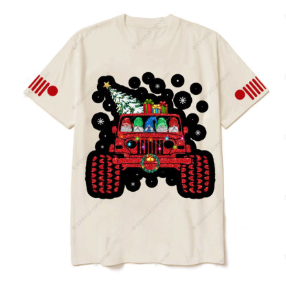 Hanging Xmas With Santa Gnomes Drive Jp T-Shirt