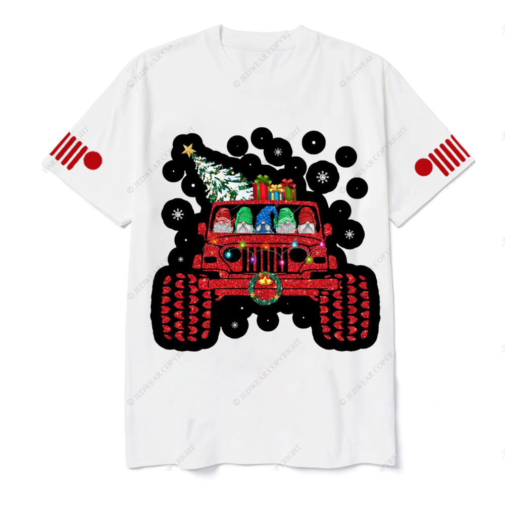 Hanging Xmas With Santa Gnomes Drive Jp T-Shirt