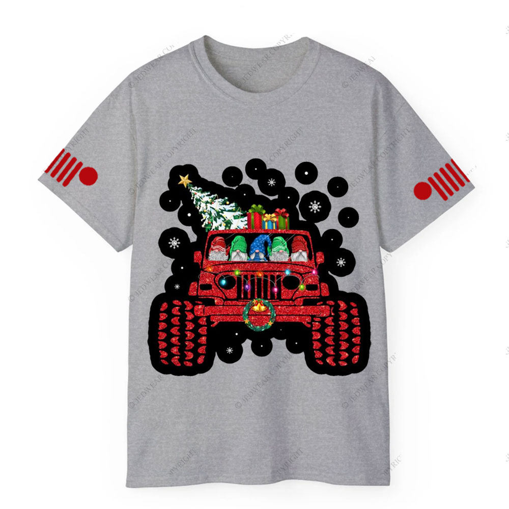 Hanging Xmas With Santa Gnomes Drive Jp T-Shirt