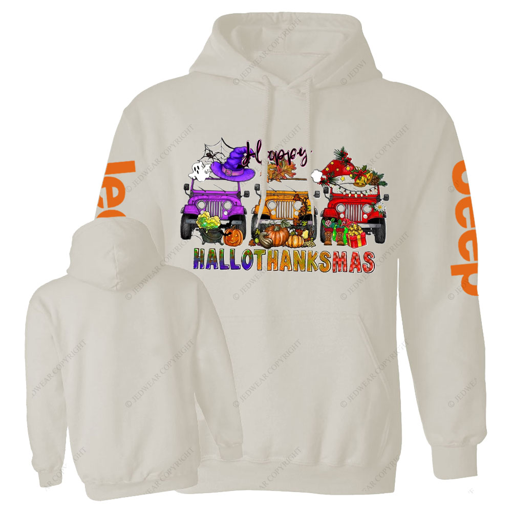 Happy Hallothanksmas Car Jp Casual Hoodie
