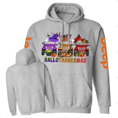 Happy Hallothanksmas Car Jp Casual Hoodie