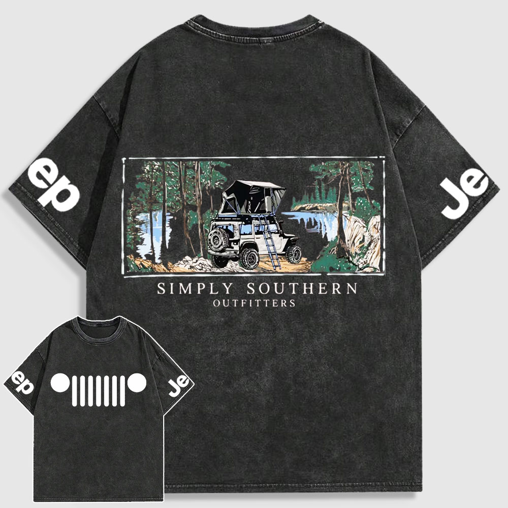 Deep Rock Jp Camping Washed T-Shirt