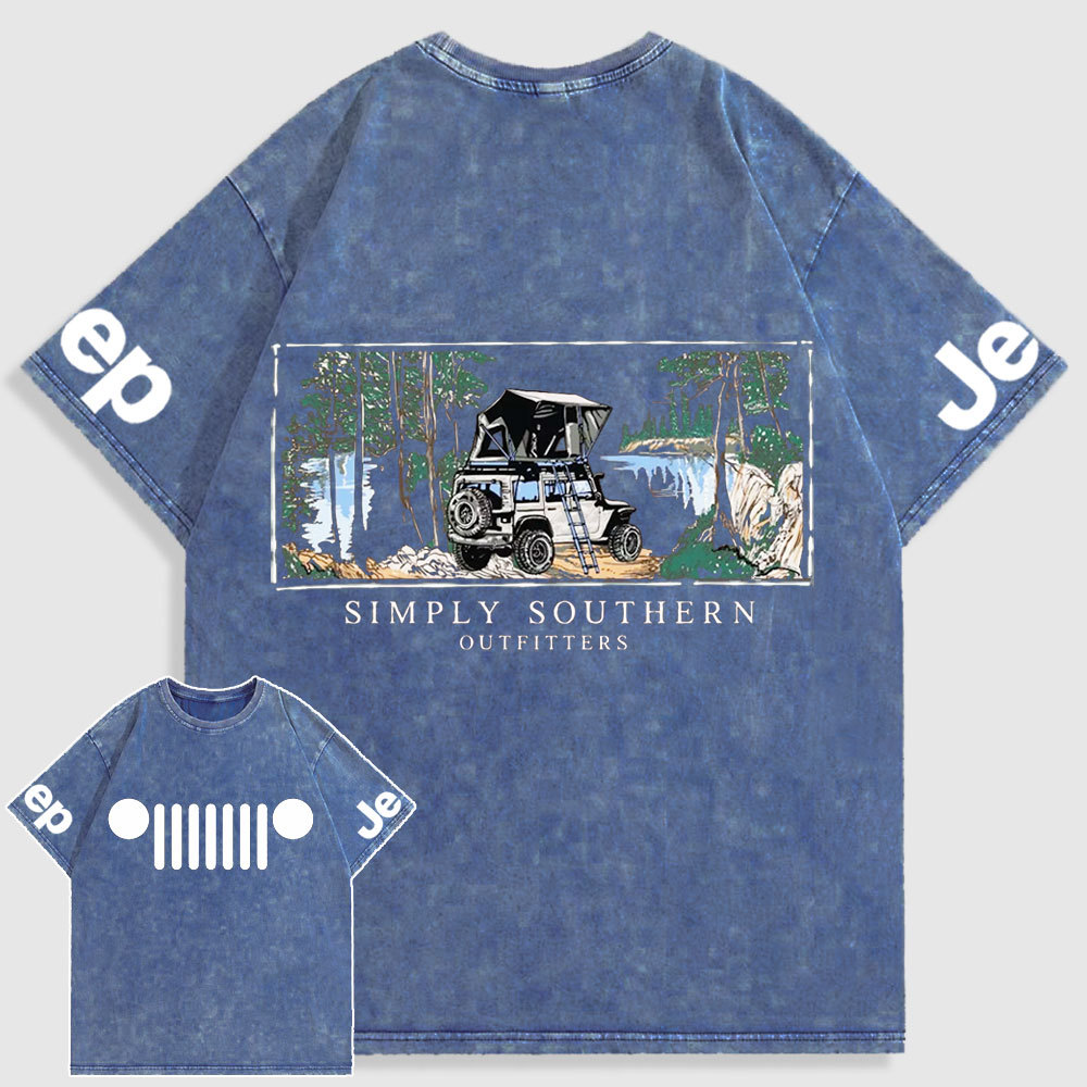 Deep Rock Jp Camping Washed T-Shirt