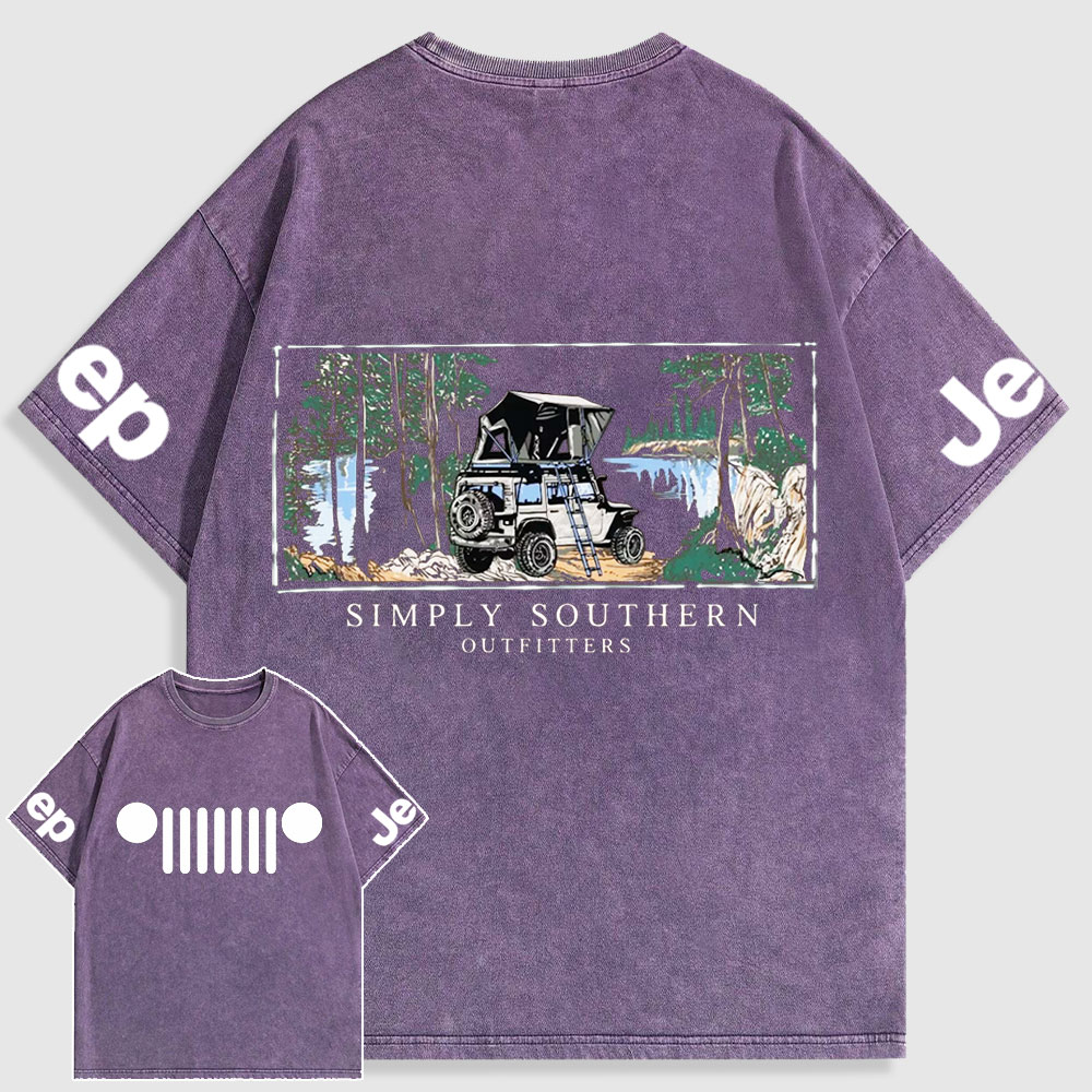 Deep Rock Jp Camping Washed T-Shirt