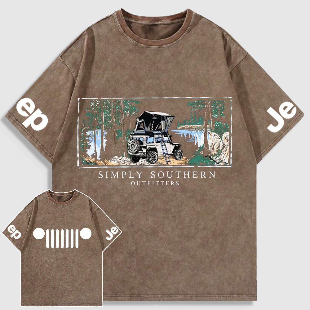 Deep Rock Jp Camping Washed T-Shirt