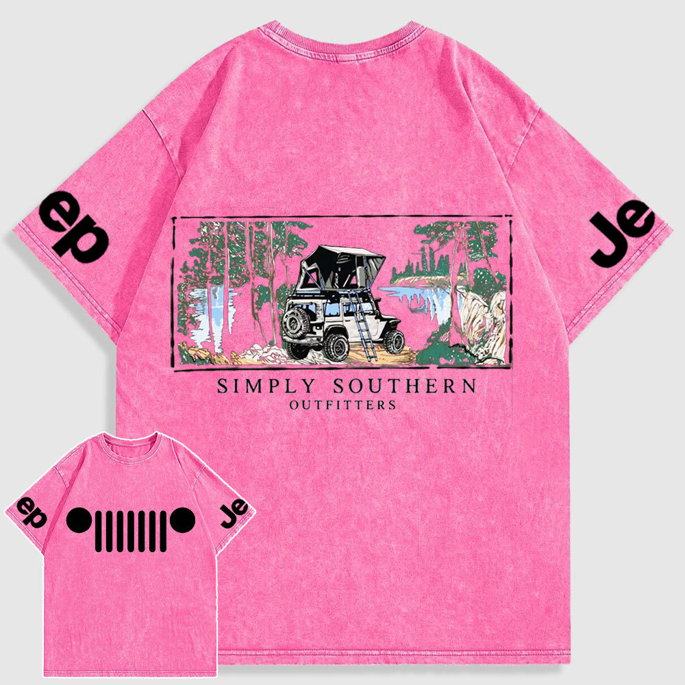 Deep Rock Jp Camping Washed T-Shirt