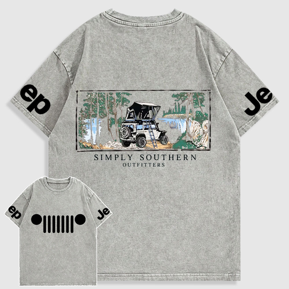 Deep Rock Jp Camping Washed T-Shirt