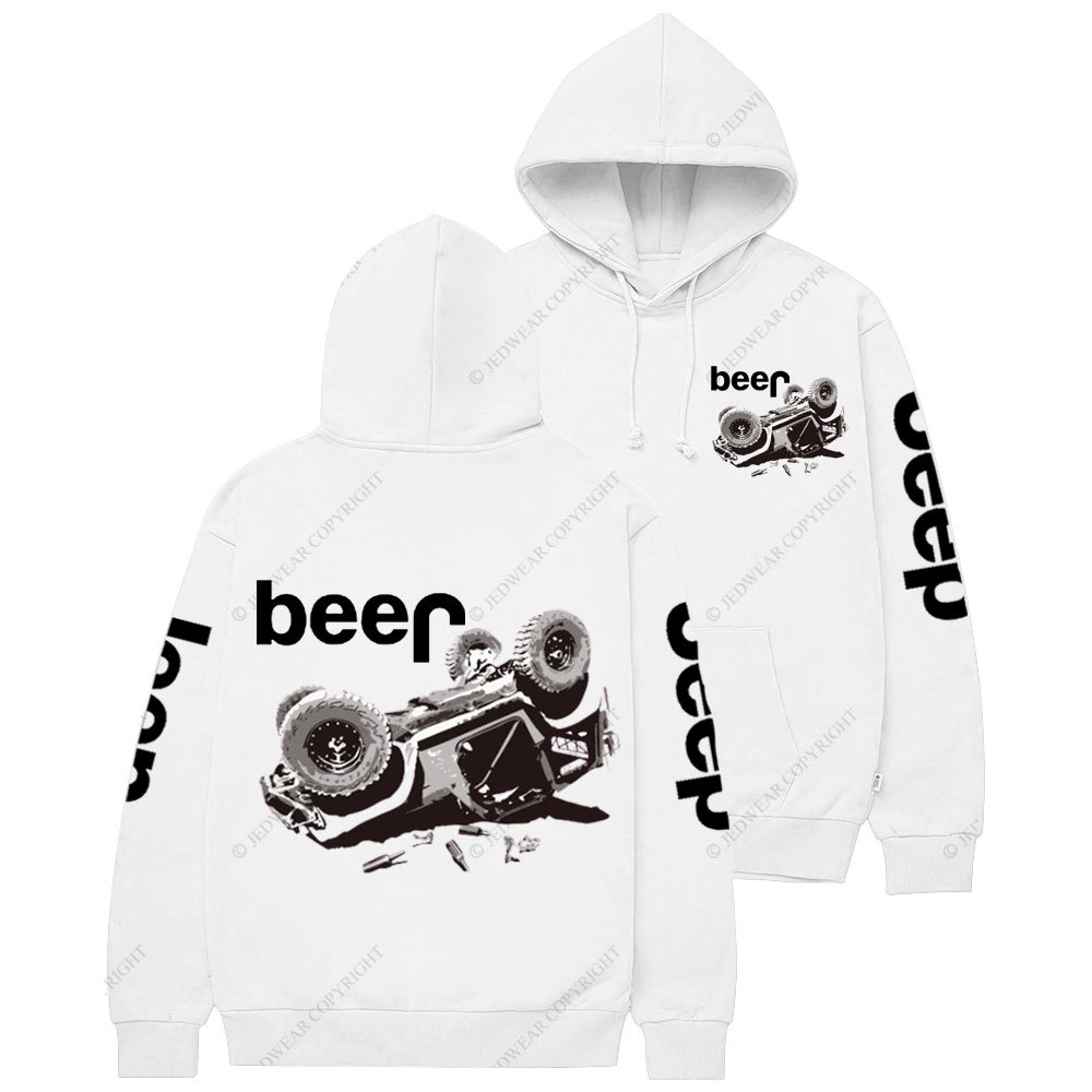 Funny Beer Overturn Jp Offroad Double Printed Casual Hoodie