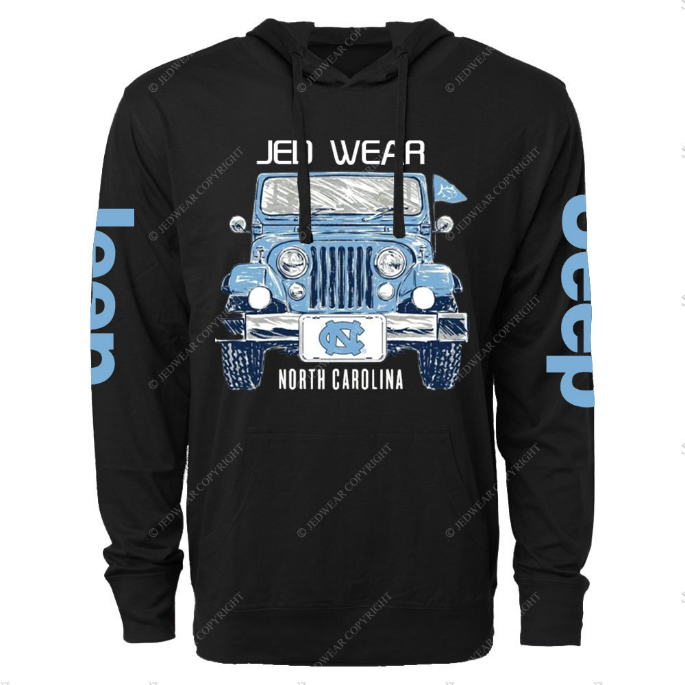 UNC Tar Heels Jp Car Lightweight Hoodie