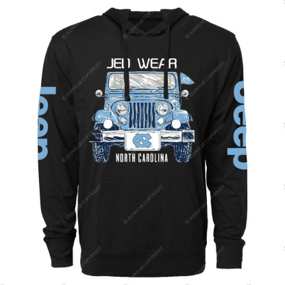 UNC Tar Heels Jp Car Lightweight Hoodie