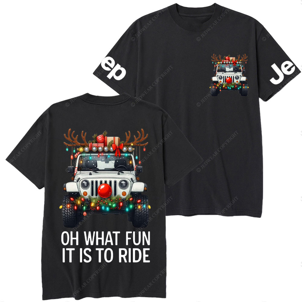 Antlers Jp Oh What Fun It Is to Ride Jpmas T-Shirt