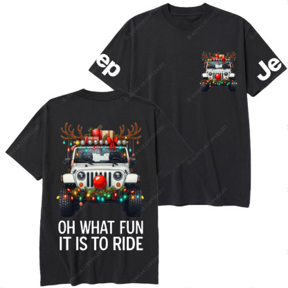 Antlers Jp Oh What Fun It Is to Ride Jpmas T-Shirt
