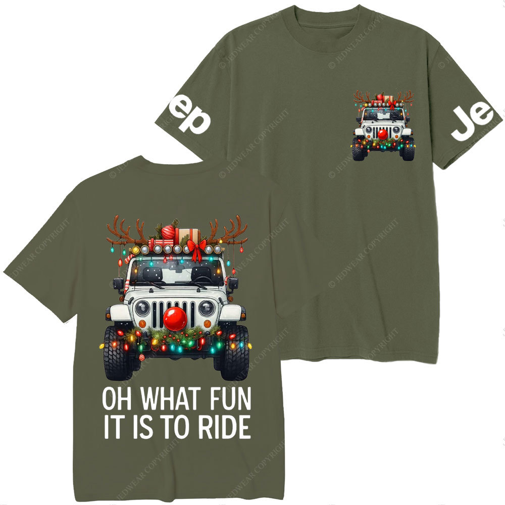 Antlers Jp Oh What Fun It Is to Ride Jpmas T-Shirt